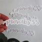 Vinyl Sticker | Proverbs 3:5