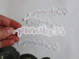 Vinyl Sticker | Proverbs 3:5