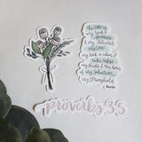 Vinyl Sticker | Floral | christian sticker | laptop sticker