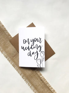 Cards and envelope | On your wedding day | blank inside | Encouragement | Thinking of You | Greeting | Secret Sister | Birthday