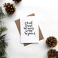 Cards and envelope | A Thrill Of Hope, The Weary World Rejoices  | blank inside | Thinking of you | Encouragement | Greeting | Christmas