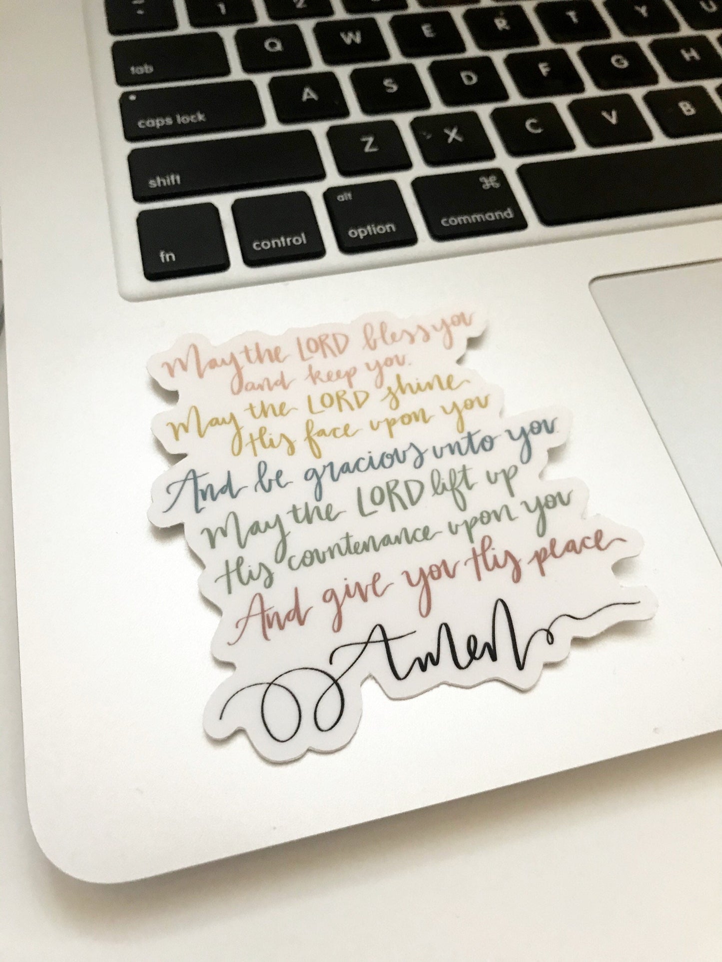 Vinyl Sticker | May the Lord bless you | christian | Laptop decal | phone case