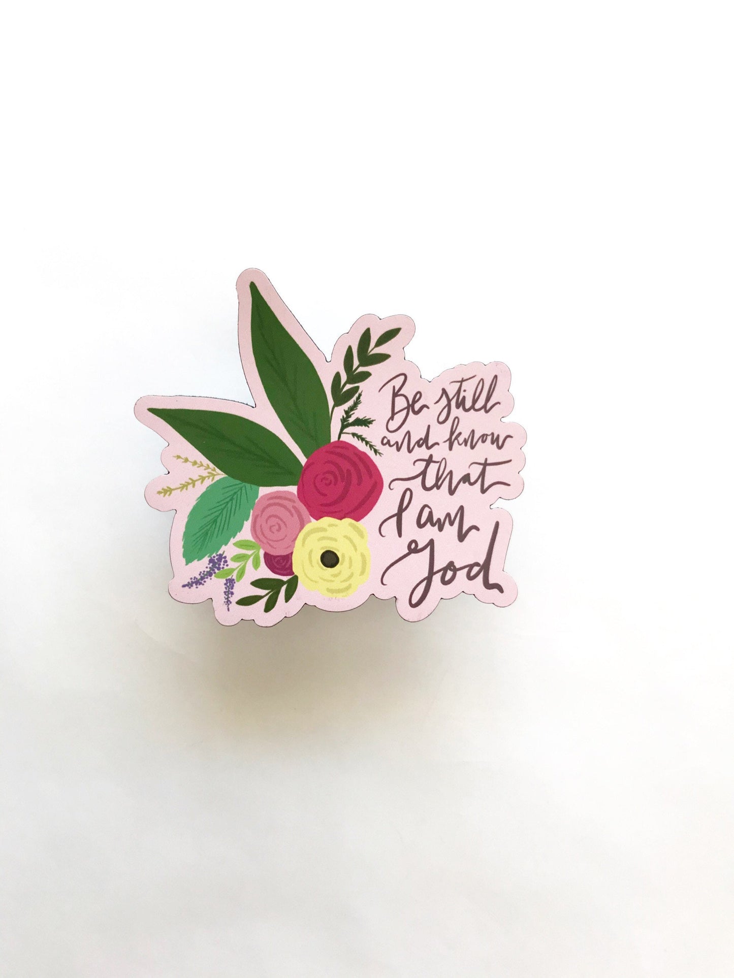 Magnet | Be still and know that I am God | christian art | hand lettering | fridge magnet | bible verse magnet | christian magnet