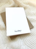 Cards and envelope | Thinking of you | blank inside | Encouragement | Thinking of You | Greeting | Secret Sister | Birthday
