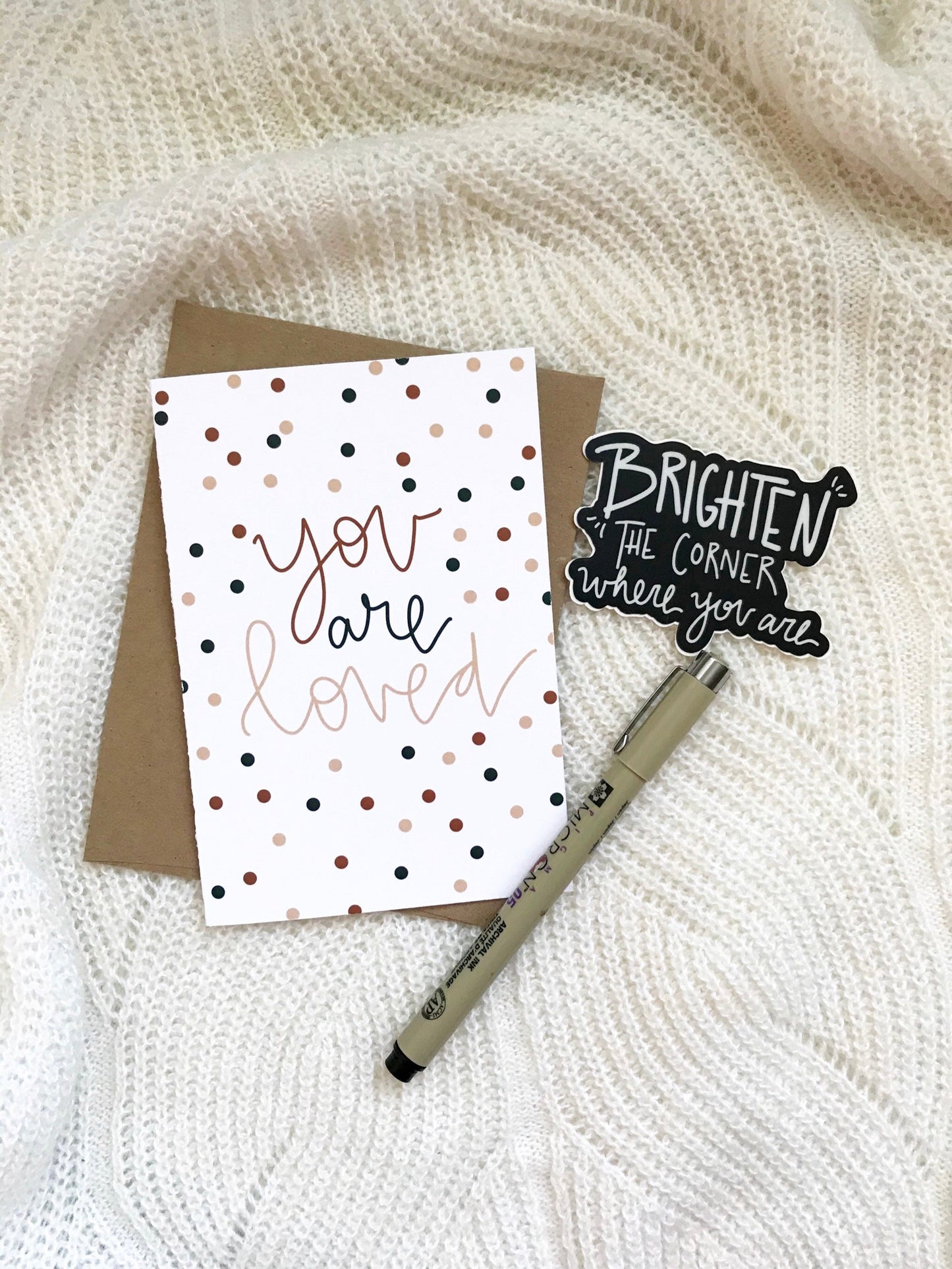 Cards and envelope | Valentines Day | Thinking of you | blank inside | Encouragement | Thinking of You | Greeting | Secret Sister | Birthday