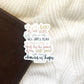 Vinyl Sticker | May the God of all hope fill you with all joy and peace...  Romans 15:13 | christian sticker | laptop sticker