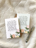 Cards and envelope | Proverbs 3:5-6 | blank inside | Encouragement | Thinking of You | Greeting | Secret Sister | Birthday