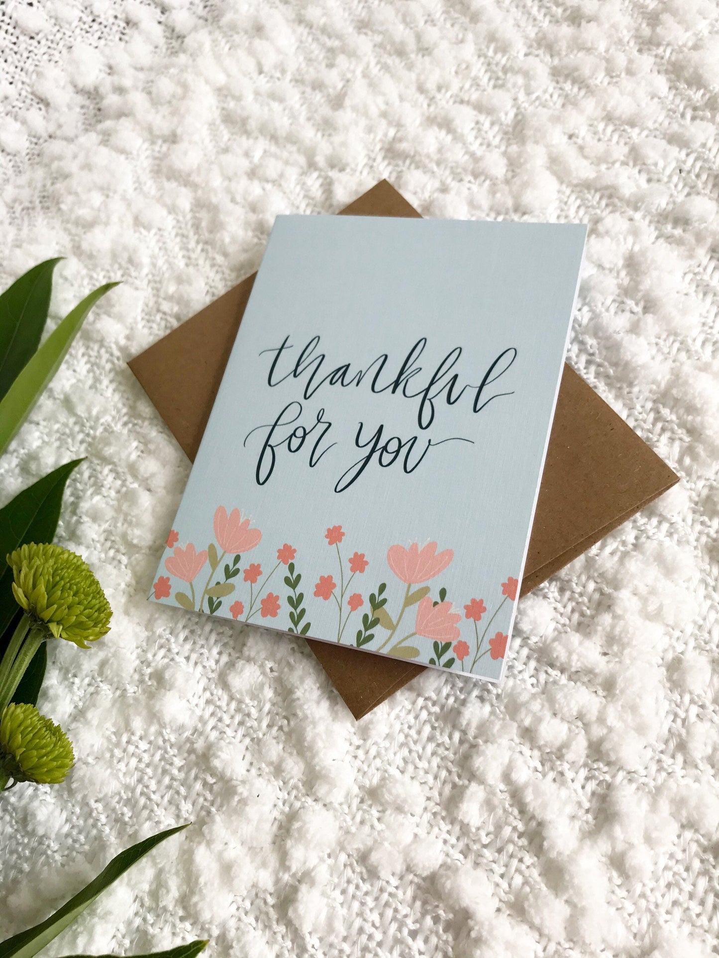 Cards and envelope | blank inside | birthday, thinking of you, congratulations, Mother's Day, just because, thank you | Linen