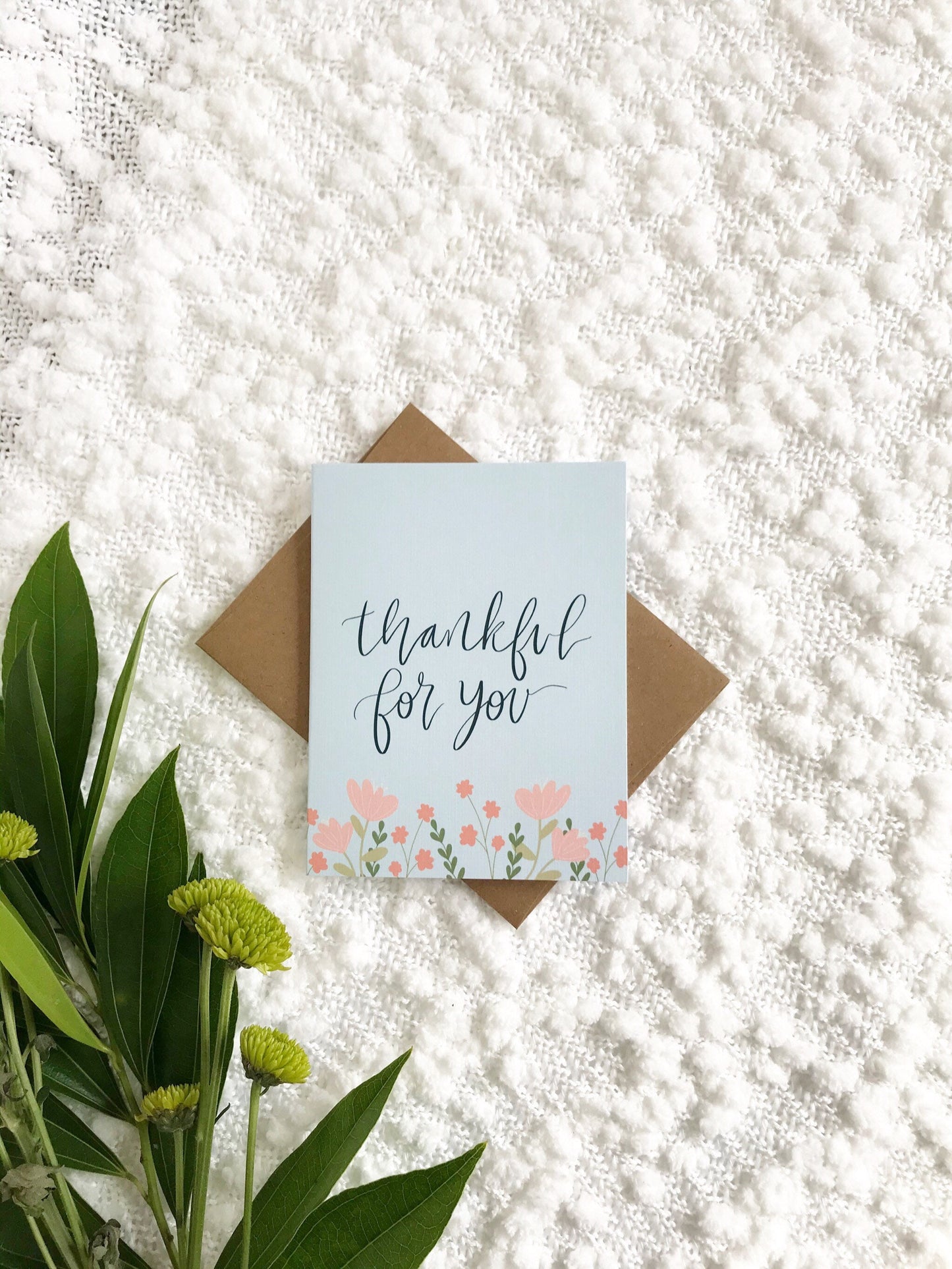 Cards and envelope | blank inside | birthday, thinking of you, congratulations, Mother's Day, just because, thank you | Linen