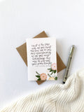 Cards and envelope | Proverbs 3:5-6 | blank inside | Encouragement | Thinking of You | Greeting | Secret Sister | Birthday