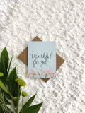 Cards and envelope | blank inside | birthday, thinking of you, congratulations, Mother's Day, just because, thank you | Linen