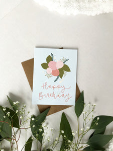 Cards and envelope | Happy birthday | blank inside | Encouragement | Thinking of You | Greeting | Secret Sister | Birthday