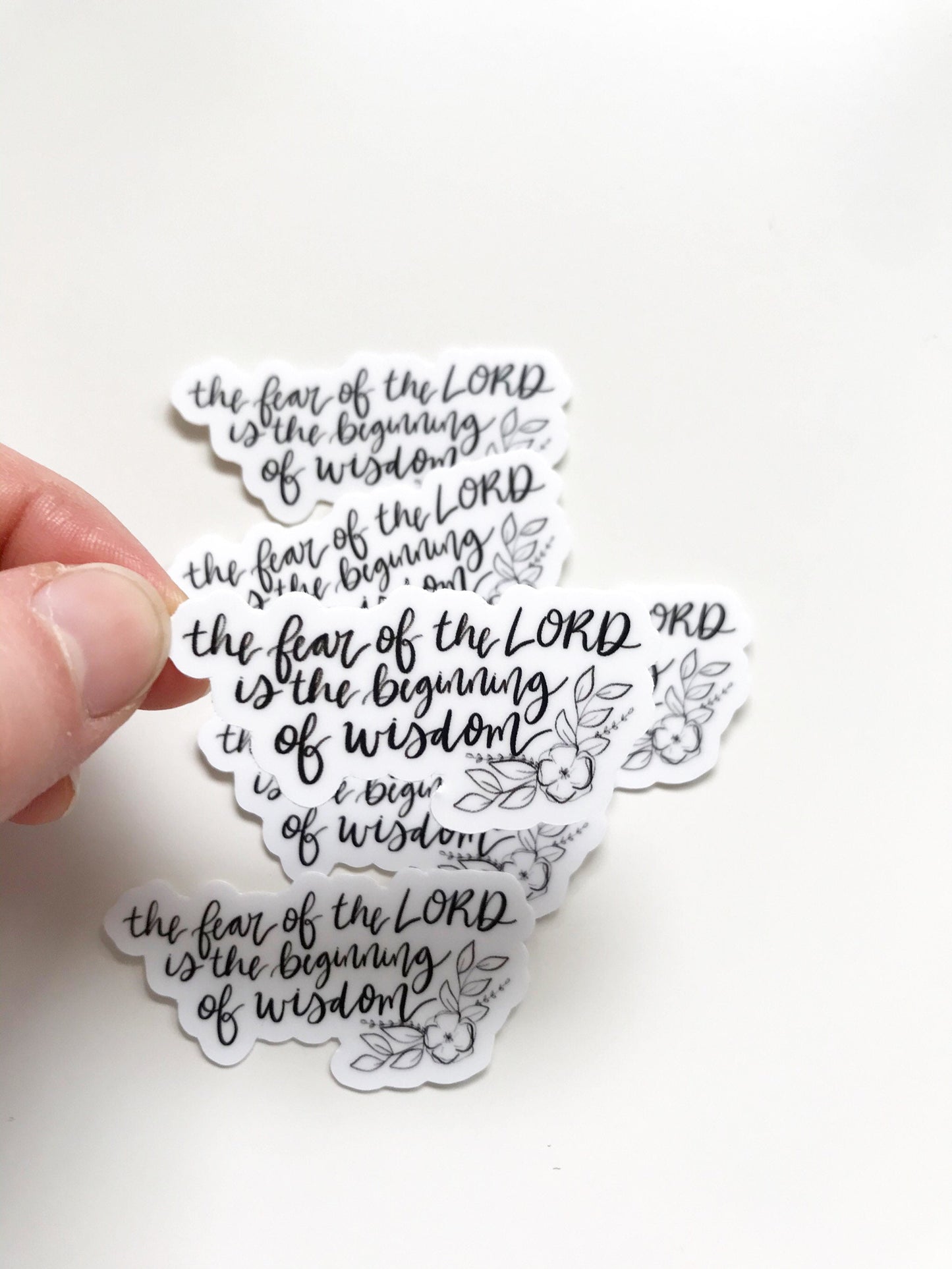 Vinyl Sticker | The fear of the Lord is the beginning of wisdom