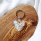 Keychain | Deeply Loved | Floral Heart  | keychain keys pretty christian colourful