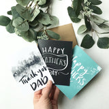 Cards and envelope | Happy Fathers Day |Thinking of you | blank inside | Encouragement | Thinking of You | Greeting |