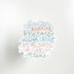 Vinyl Sticker | Five Solas | christian sticker | Laptop | By scripture, By grace, through faith, through Christ, for God alone |