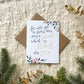 Cards and envelope | For unto you is born this day... | blank inside | Hymn sheet | Encouragement | Greeting | Christmas