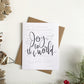 Cards and envelope | Joy to the World | blank inside | Hymn sheet | Encouragement | Greeting | Christmas