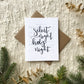 Cards and envelope | Silent Night, Holy night | blank inside | Hymn sheet | Encouragement | Greeting | Christmas