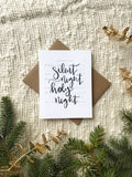 Cards and envelope | Silent Night, Holy night | blank inside | Hymn sheet | Encouragement | Greeting | Christmas