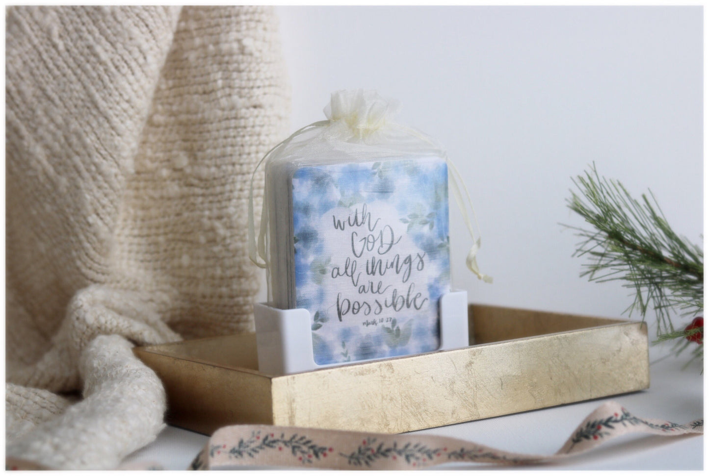 99 days of Encouragement | Mini print set | with stand | christian art, prints, gift idea, daily wisdom