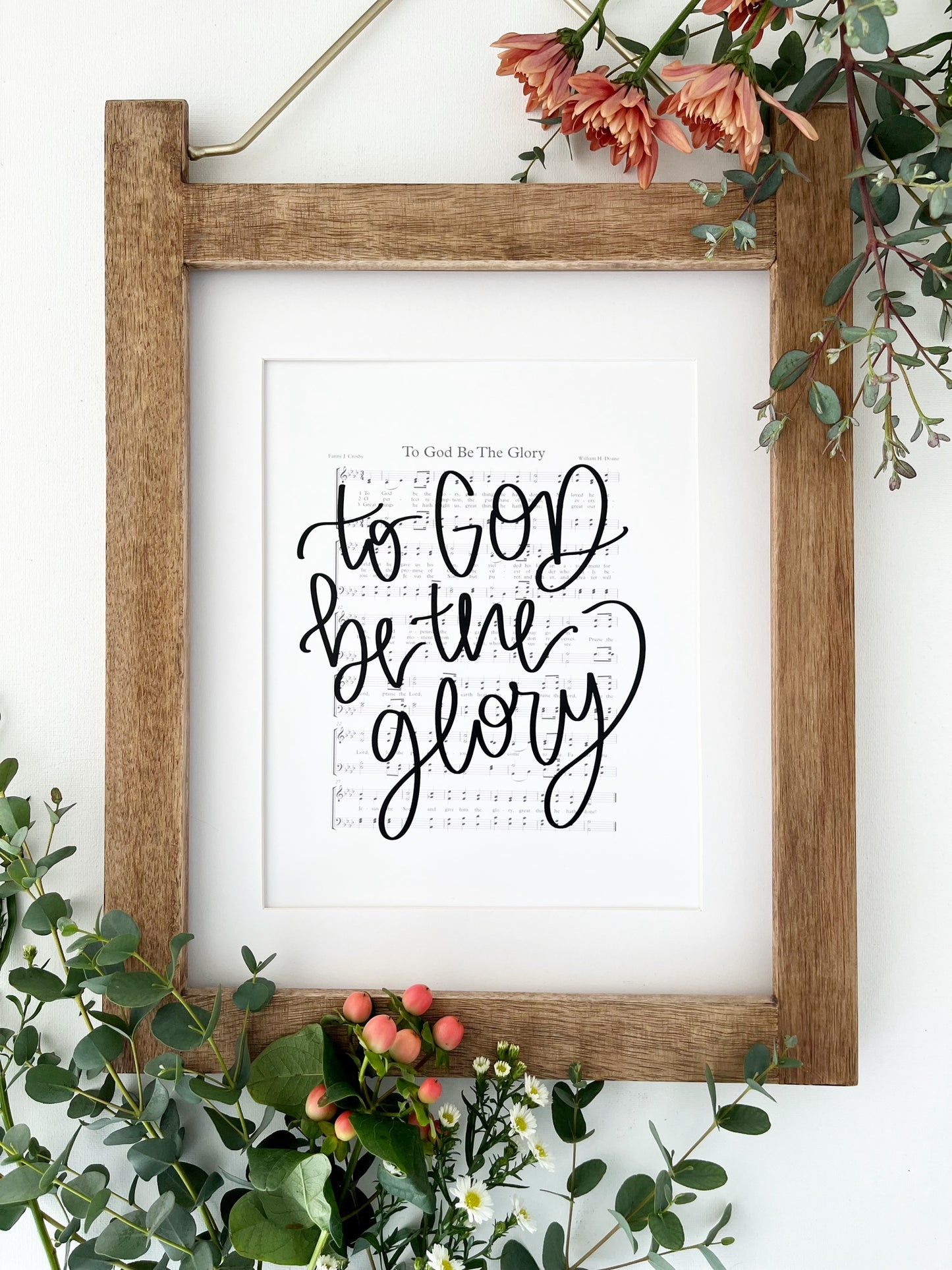 5x7, 8x10, 11x14 | Physical Print | to God be the glory