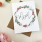 Cards and envelope | Floral  | Mom