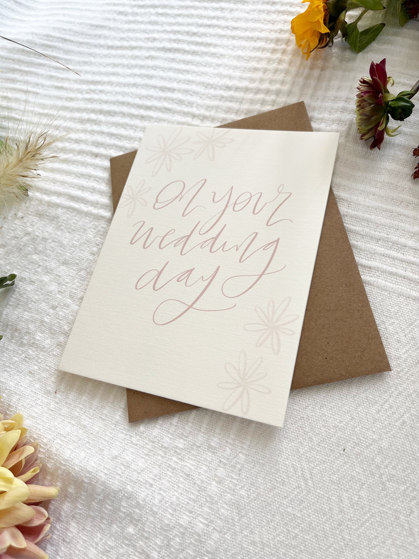 Cards and envelope | On your wedding day