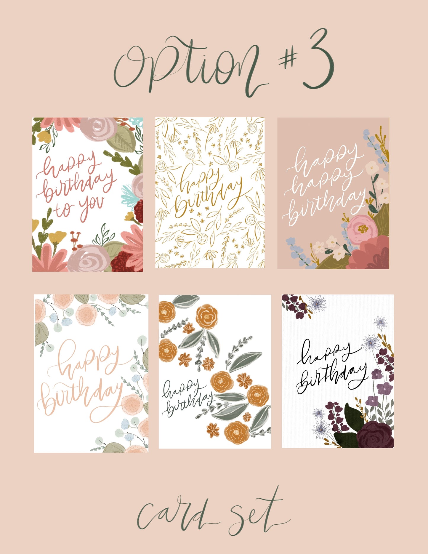 Greeting Card Set • Clear Box - set of 6