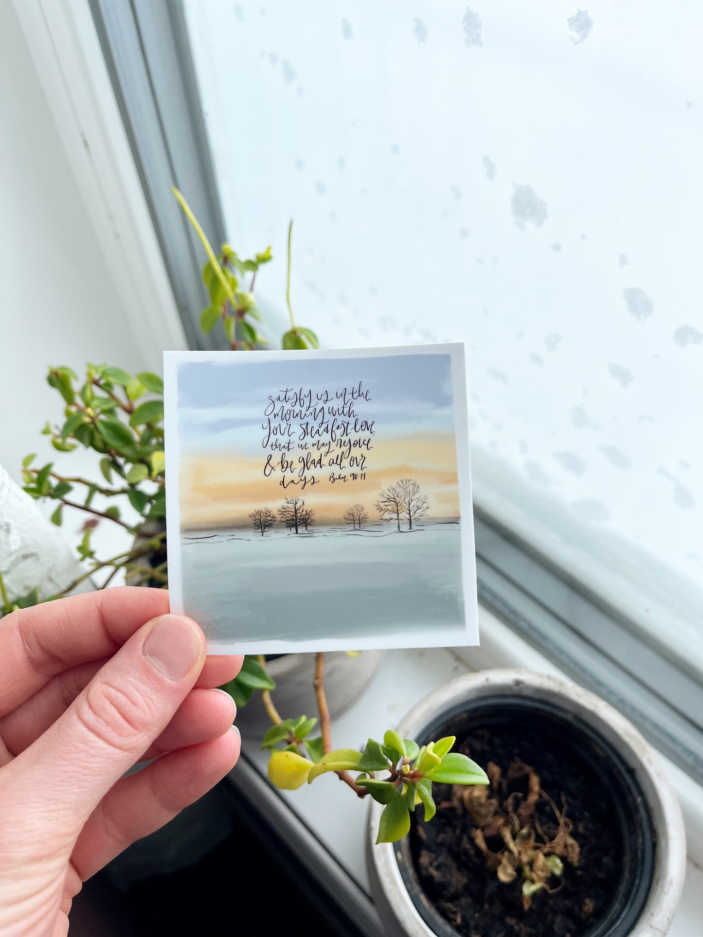 Vinyl Sticker | Psalm 90:14 Kleefeld Manitoba