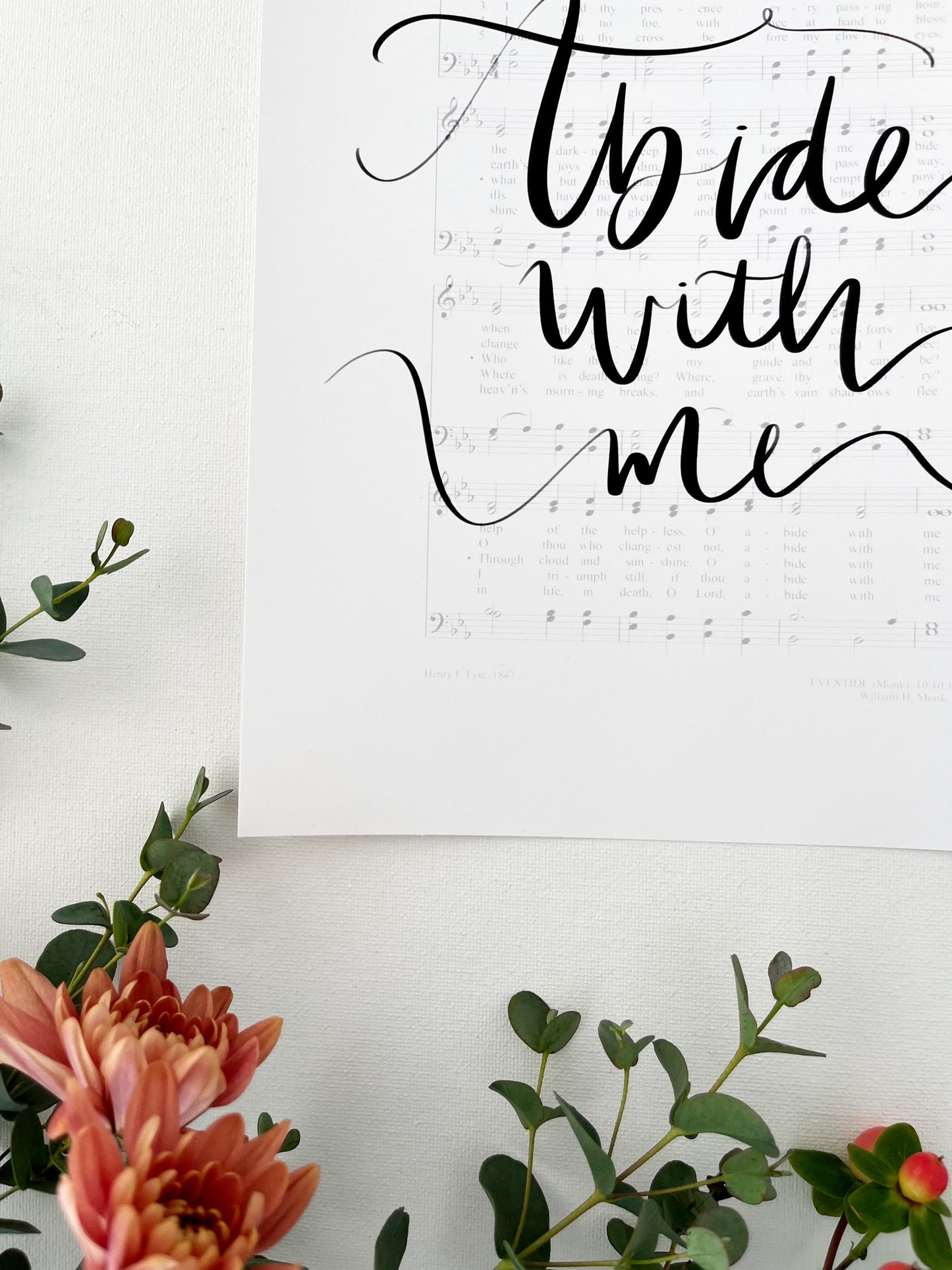 5x7, 8x10, 11x14 | Physical Print | Abide with me