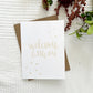 Cards and envelope | Welcome Little One  | blank inside | Encouragement | Thinking of You | Greeting | Secret Sister | Birthday