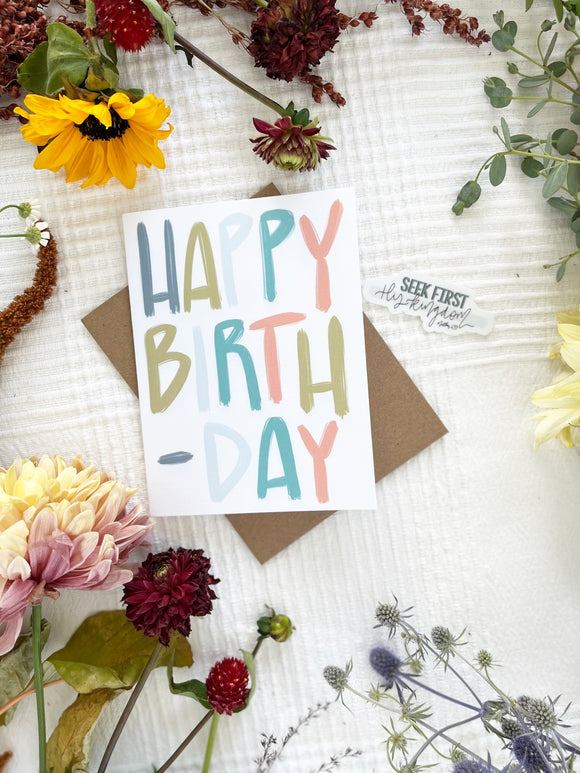 Greeting Card & Sticker | Happy Birthday