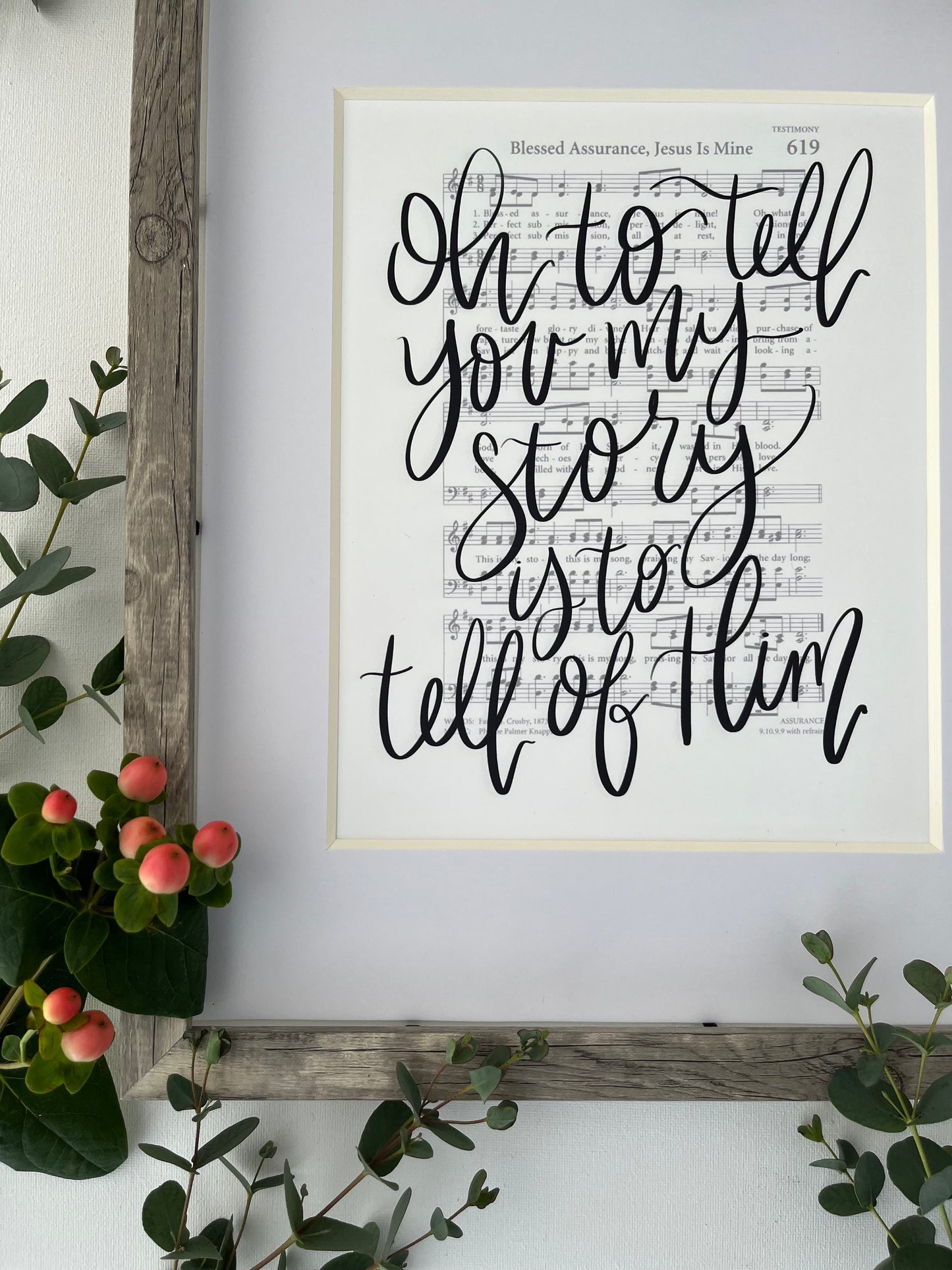 5x7, 8x10, 11x14 | Physical Print | Oh to tell you my story is to tell of Him