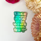 Vinyl Sticker | JOSHUA 1:9 | Be strong and courageous | Holographic | christian sticker | Laptop Sticker | sticker