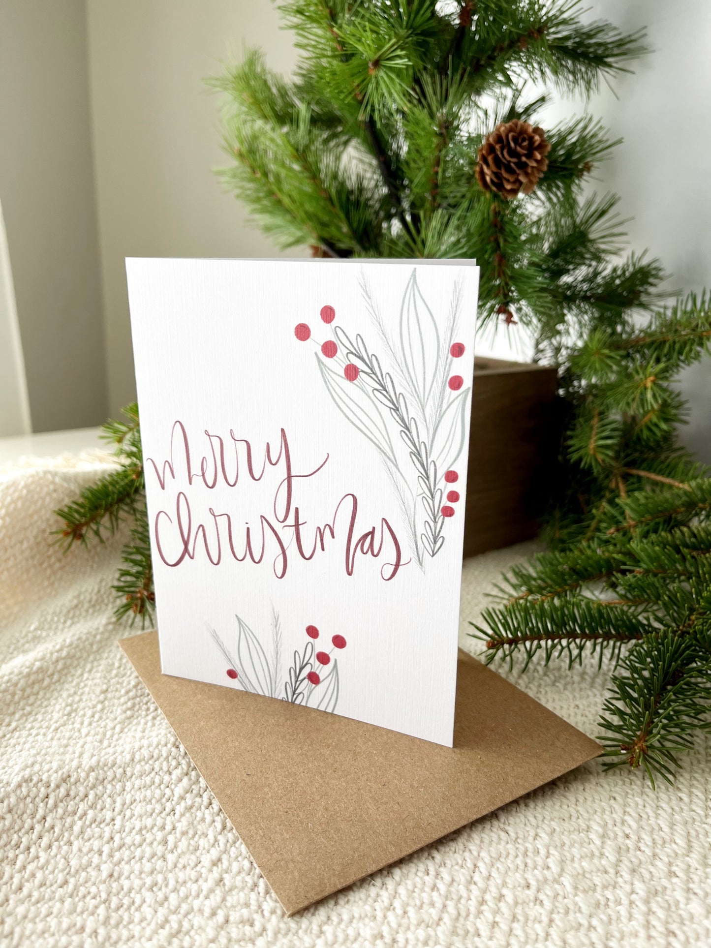 Cards and envelope | Christmas Greeting Card