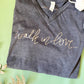 T Shirt | Walk in Love . size  large