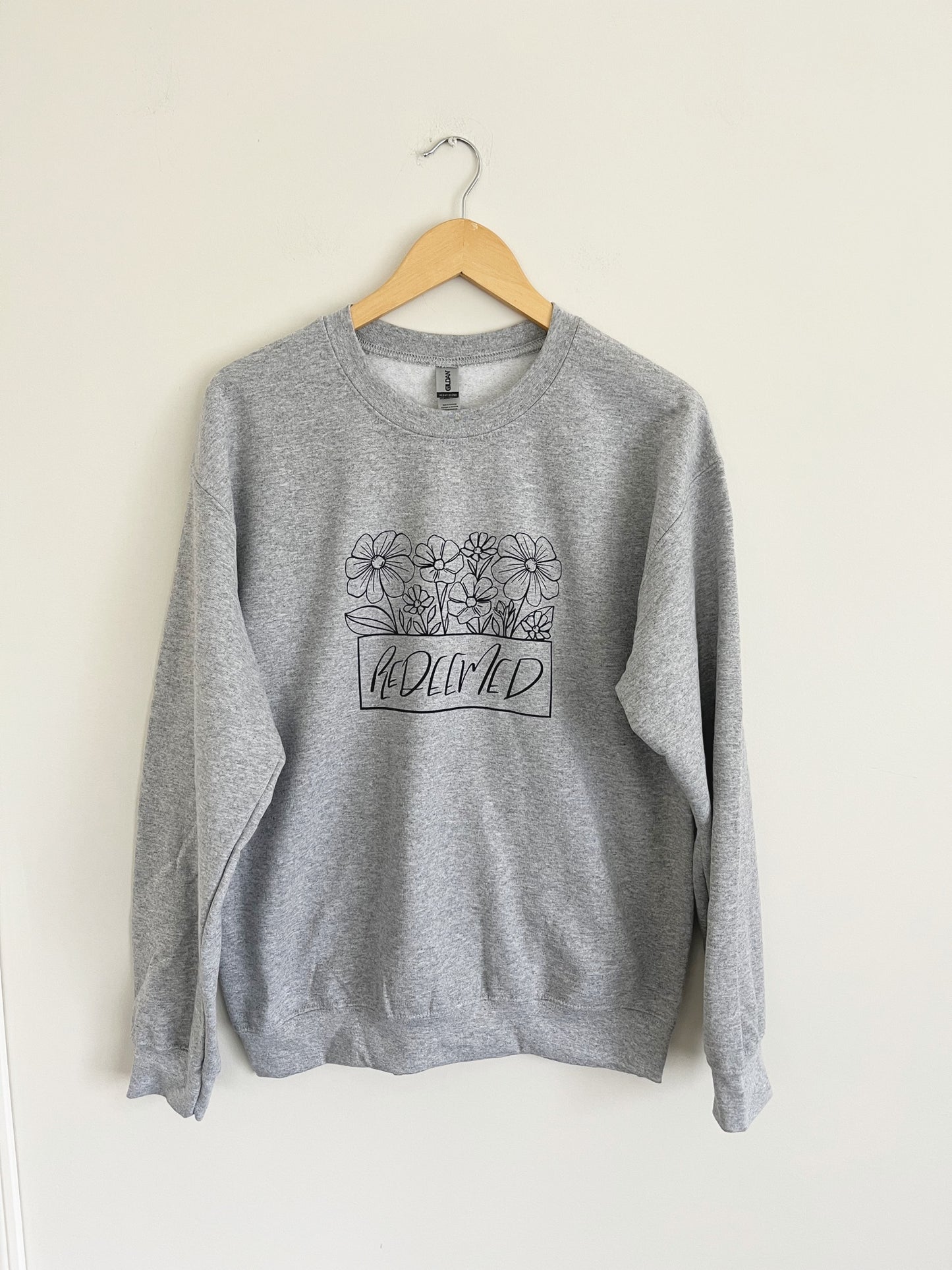 Crew neck sweatshirt | Redeemed . size Medium