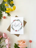 Cards and envelope | Floral  | Mom