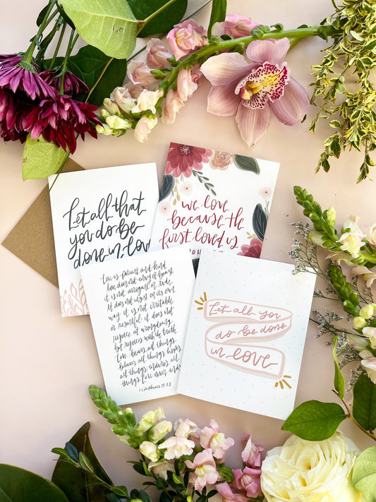 Cards and envelope | LOVE Greeting Card Set