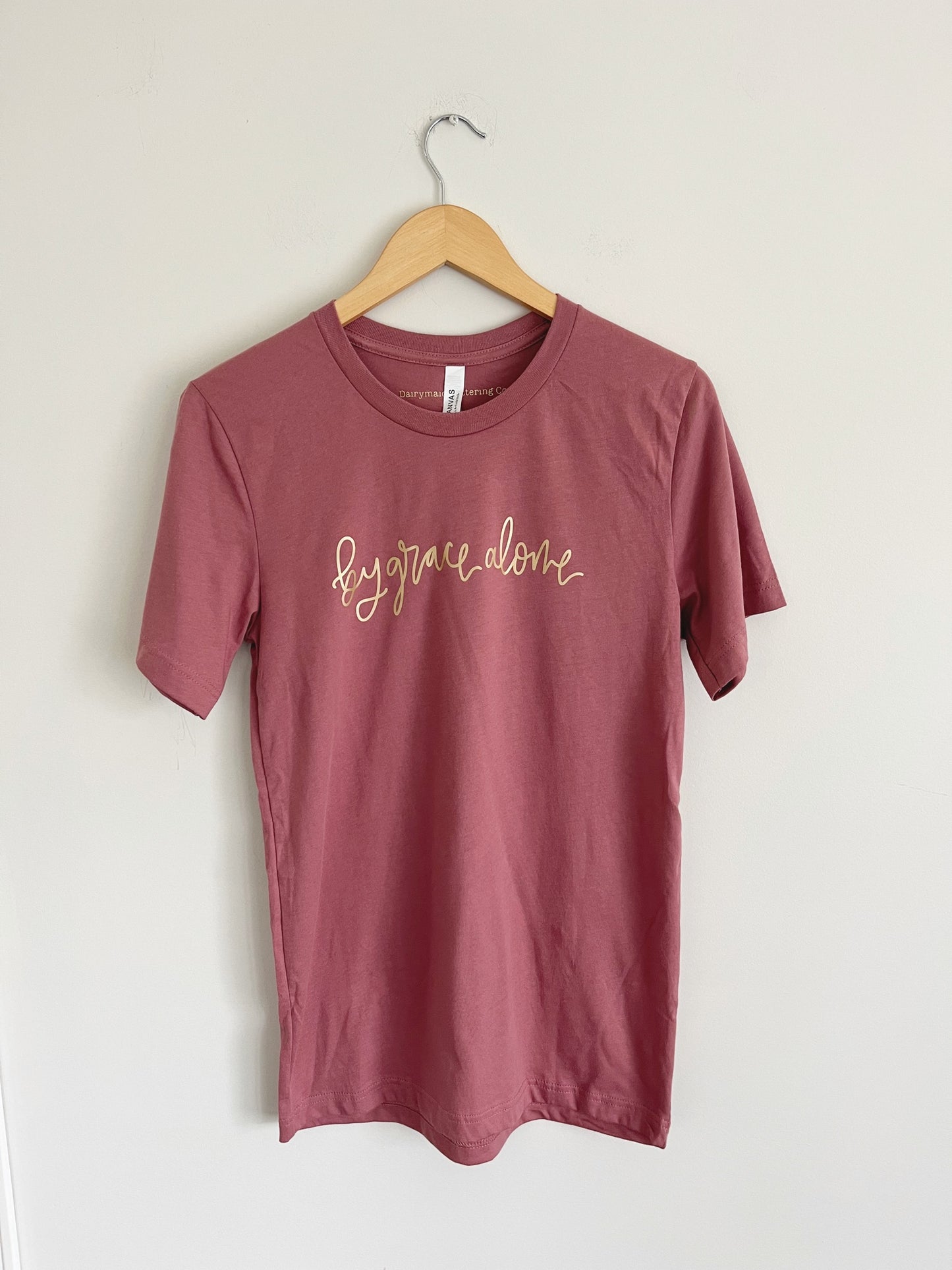 T Shirt | By grace alone . size Small