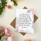 Cards and envelope | Floral  | Motherhood is a million little moments…