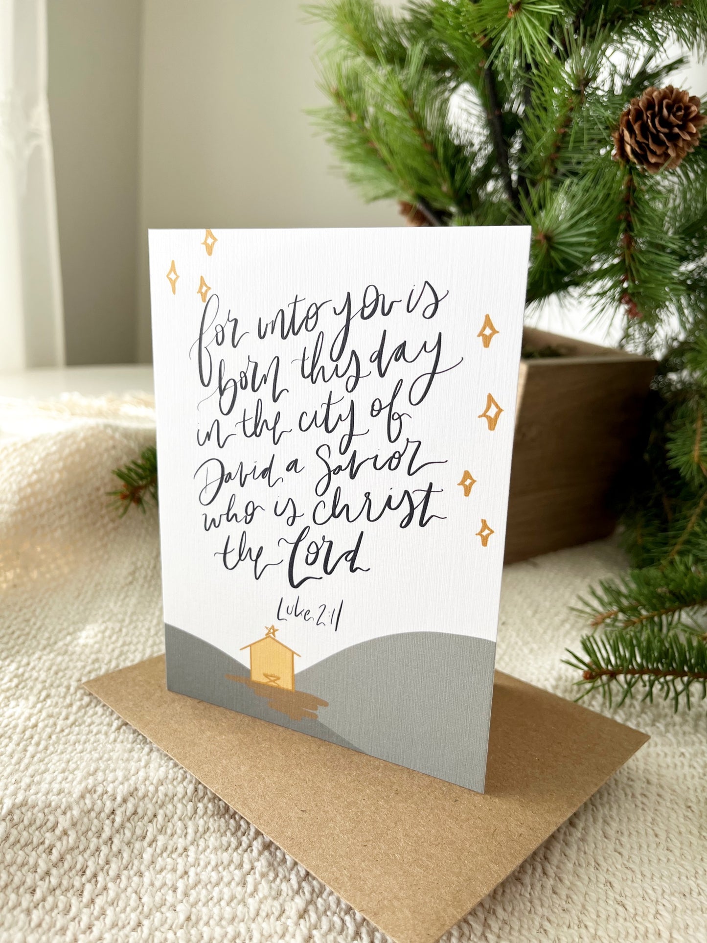 Cards and envelope | Christmas Greeting Card