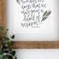 4x6, 5x7, 8x10, 11x14 | Physical Print | Psalm 90:12