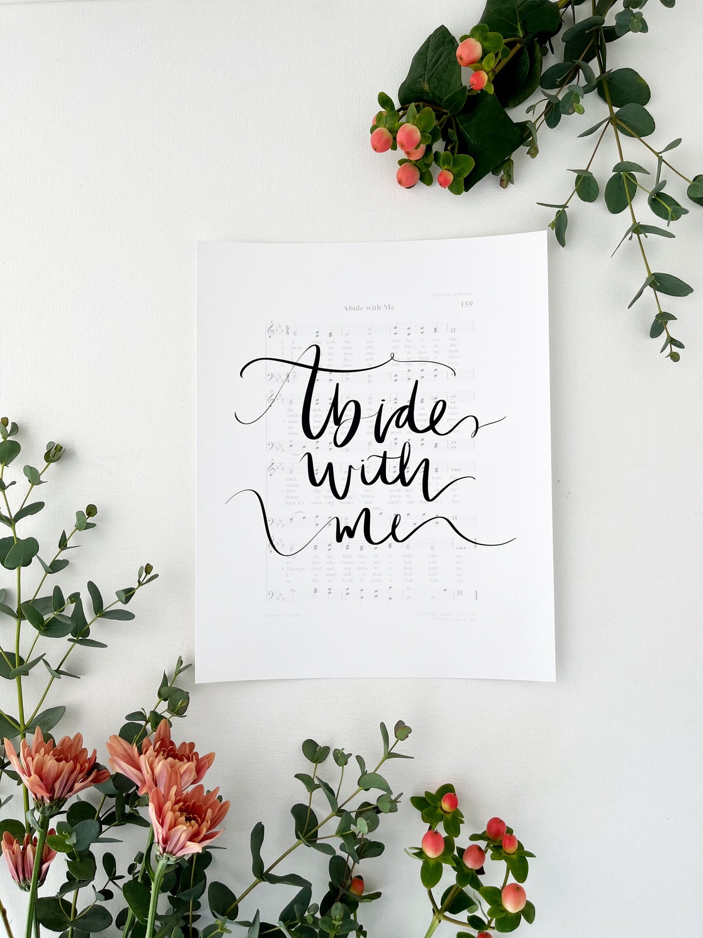 5x7, 8x10, 11x14 | Physical Print | Abide with me