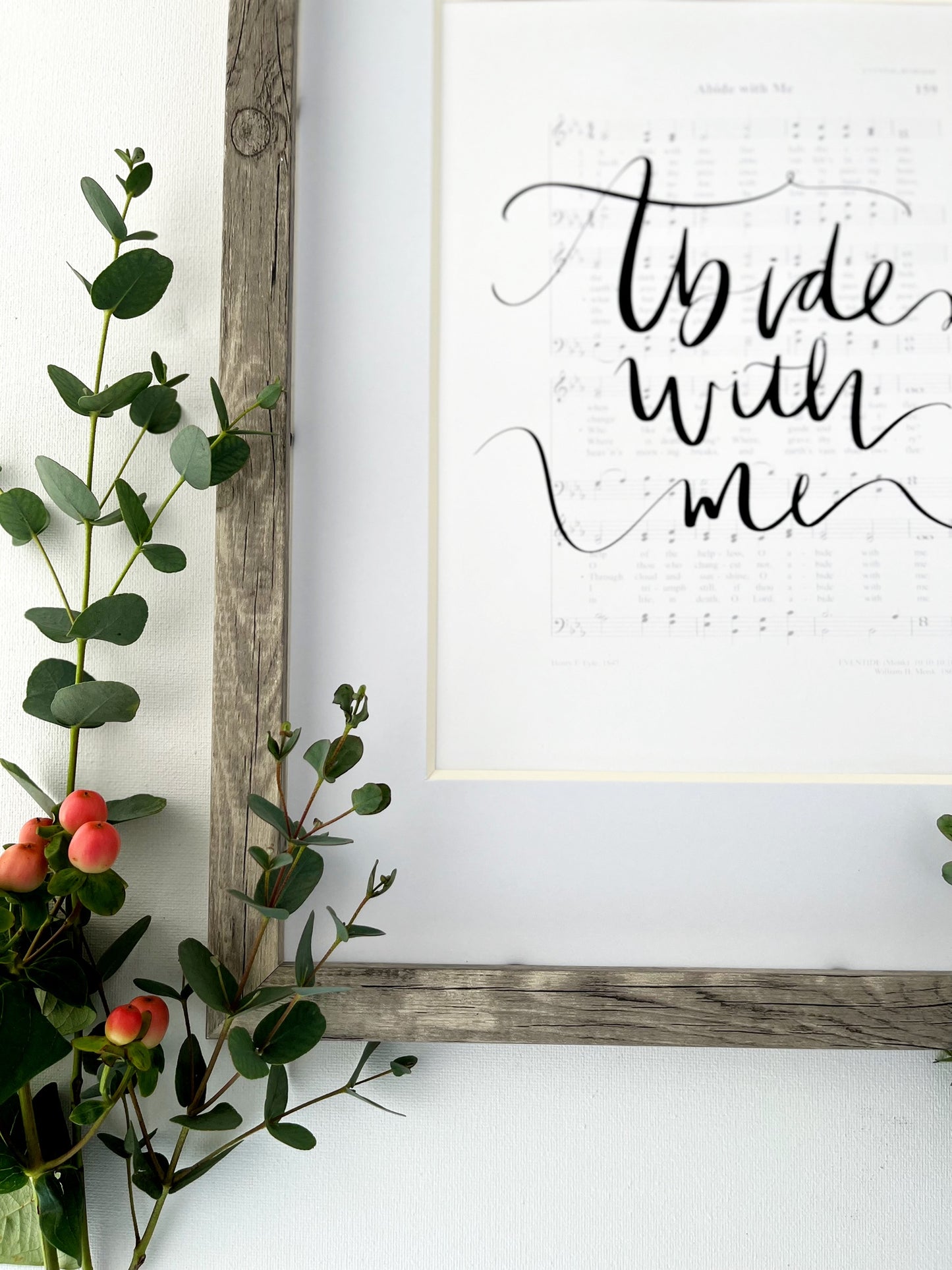 5x7, 8x10, 11x14 | Physical Print | Abide with me