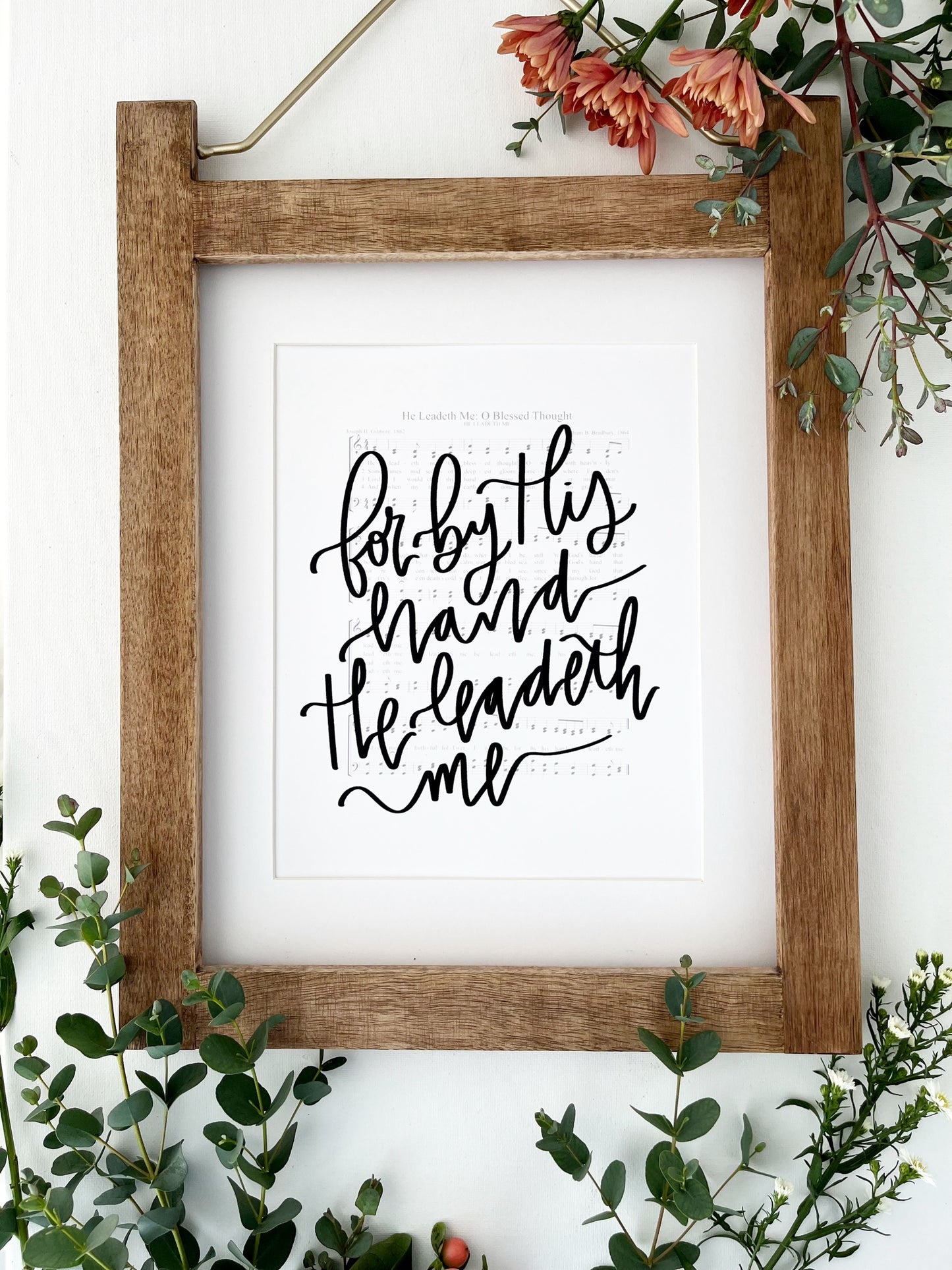 Set of 3 prints 8x10, 11x14 | Physical Print | To God be the glory, For by His hand He leadeth me, how great Thou art