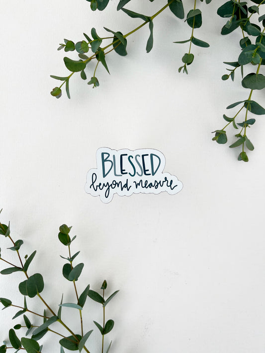 Magnet | Blessed beyond measure | christian magnet | bible verse | Gift idea | fridge | car magnet