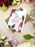 Greeting Card | Joy comes in the morning