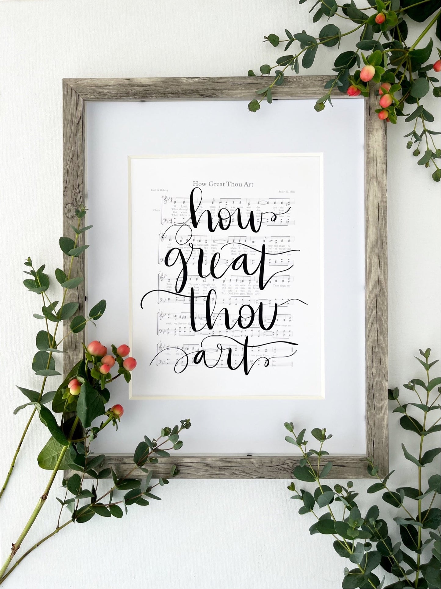 5x7, 8x10, 11x14 | Physical Print | How great Thou art